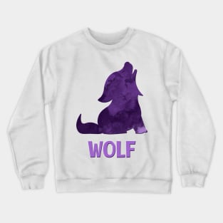 Wolf Night Stars Crewneck Sweatshirt